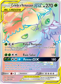 Celebi e Venusaur GX – Carta Pokémon TCG