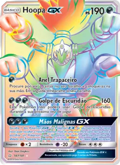 Hoopa GX – Carta Pokémon TCG