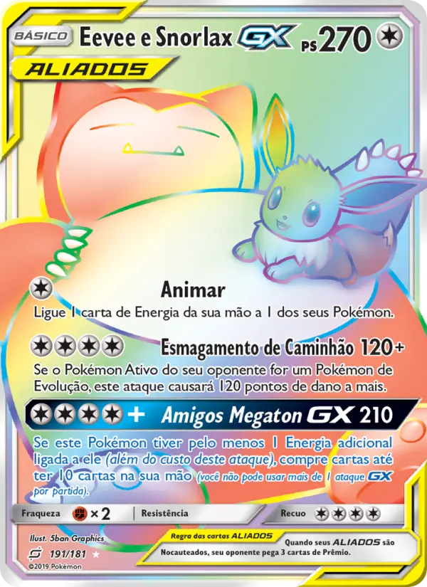 Eevee e Snorlax GX – Pokémon TCG
