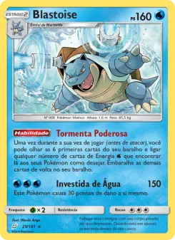 Blastoise – Carta Pokémon TCG
