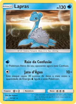 Lapras – Carta Pokémon TCG
