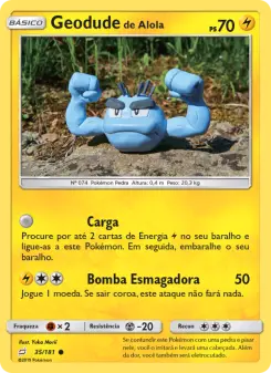Geodude de Alola – Carta Pokémon TCG