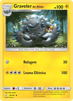 Graveler de Alola – Carta Pokémon TCG