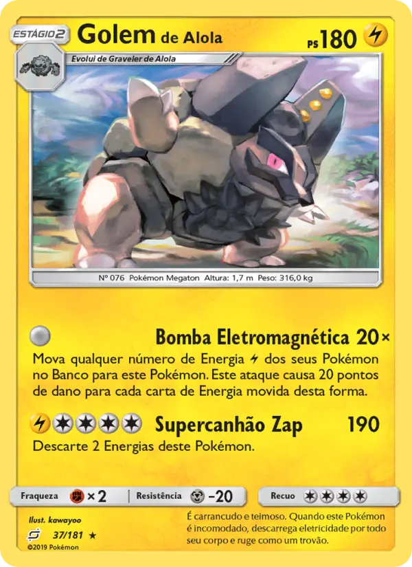 Golem de Alola – Pokémon TCG