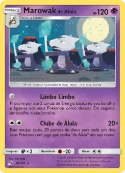 Marowak de Alola – Carta Pokémon TCG