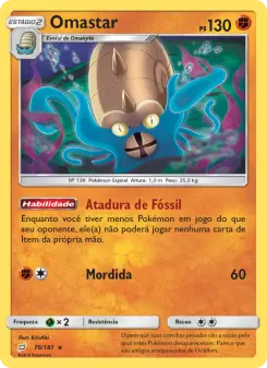 Omastar – Carta Pokémon TCG
