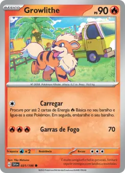 Growlithe – Carta Pokémon TCG