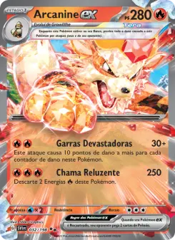 Arcanine ex – Carta Pokémon TCG