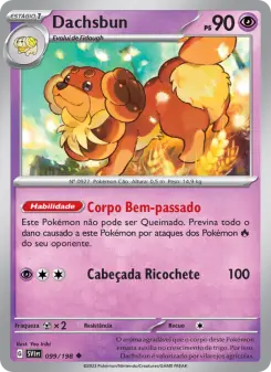 Dachsbun – Carta Pokémon TCG