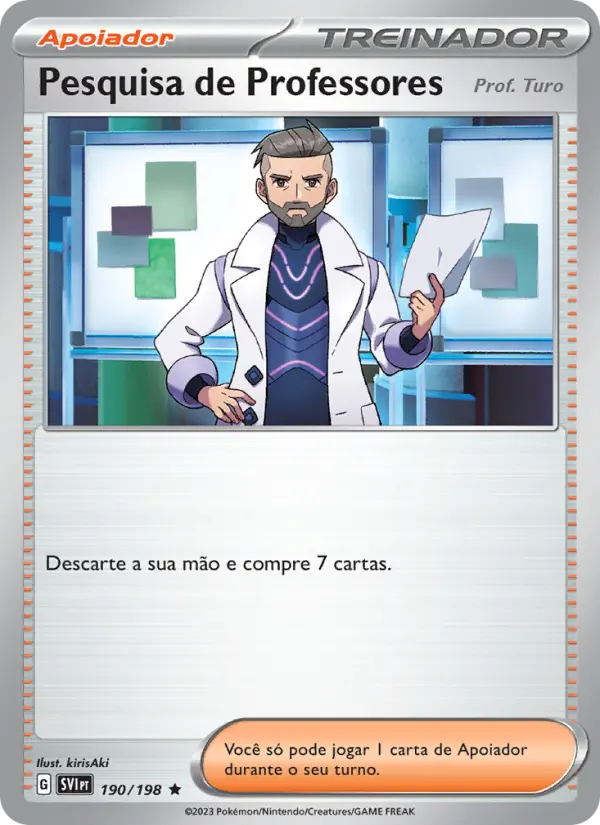 Pesquisa de Professores – Pokémon TCG