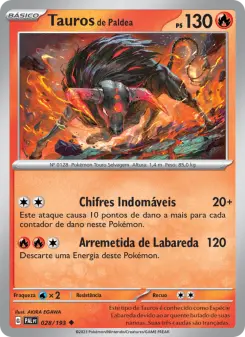 Tauros de Paldea – Carta Pokémon TCG