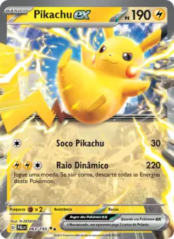 Pikachu ex – Carta Pokémon TCG