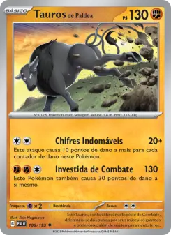 Tauros de Paldea – Carta Pokémon TCG