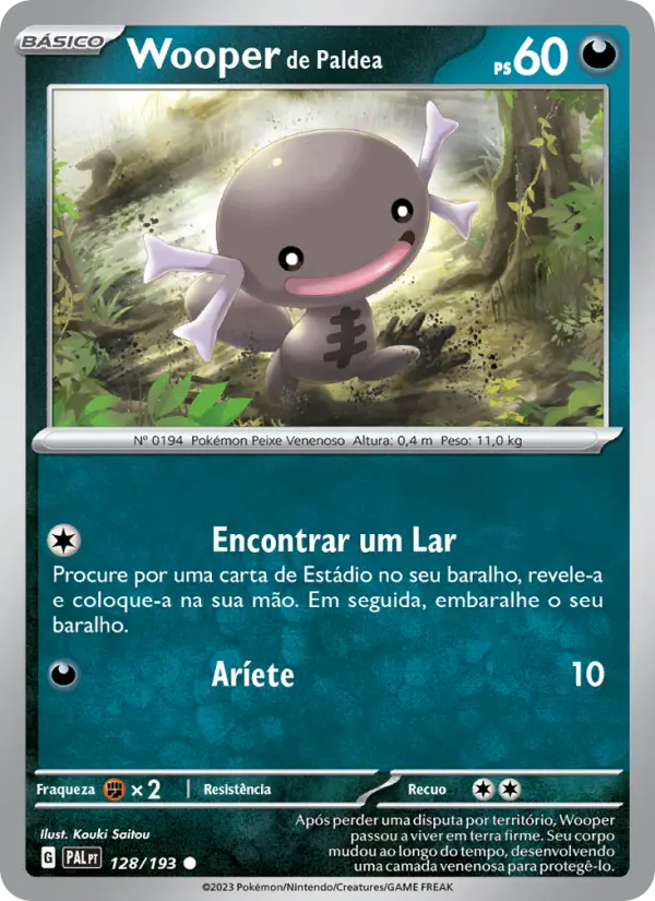Wooper de Paldea – Pokémon TCG