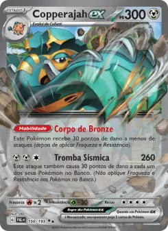 Copperajah ex – Carta Pokémon TCG