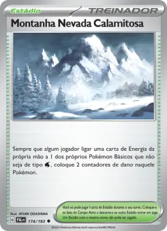 Montanha Nevada Calamitosa – Carta Pokémon TCG
