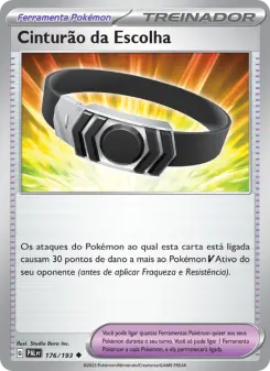 Cinturão da Escolha – Carta Pokémon TCG