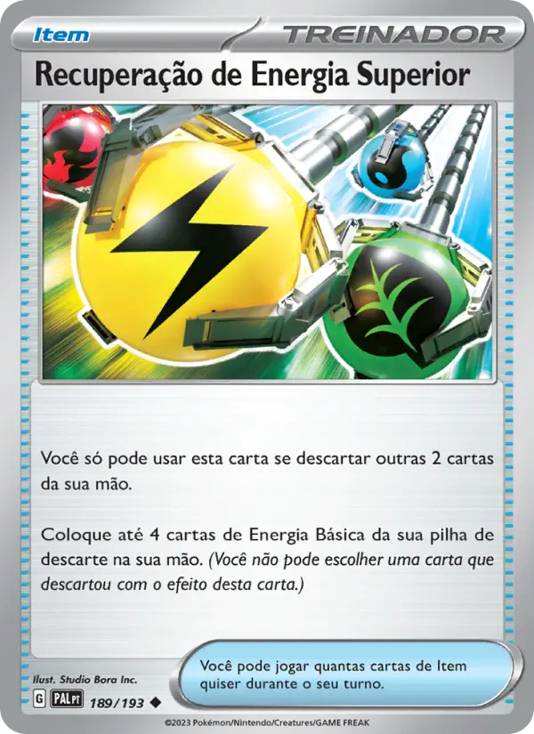 Recuperação de Energia Superior – Pokémon TCG