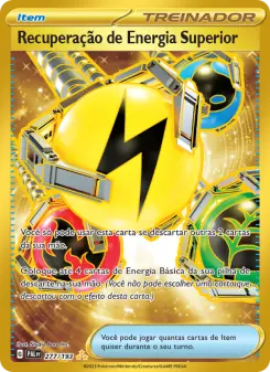 Recuperação de Energia Superior – Carta Pokémon TCG