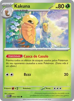 Kakuna – Carta Pokémon TCG