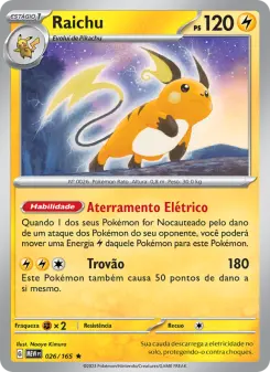 Raichu – Carta Pokémon TCG