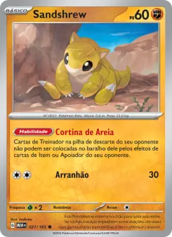 Sandshrew – Carta Pokémon TCG