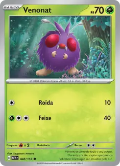 Venonat – Carta Pokémon TCG
