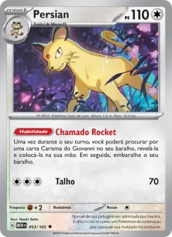 Persian – Carta Pokémon TCG