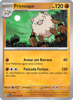 Primeape – Carta Pokémon TCG