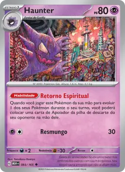 Haunter – Carta Pokémon TCG