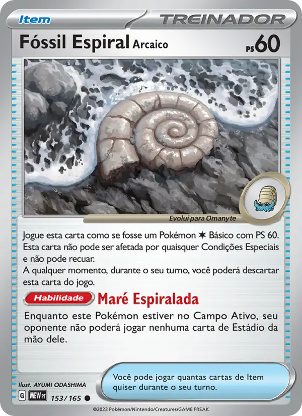 Fóssil Espiral Arcaico – Pokémon TCG