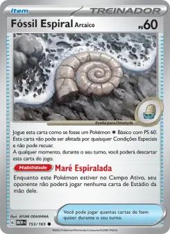 Fóssil Espiral Arcaico – Carta Pokémon TCG