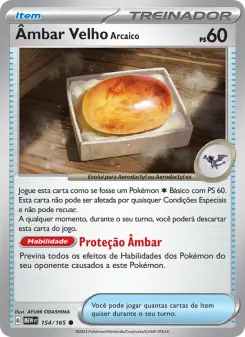 Âmbar Velho Arcaico – Carta Pokémon TCG