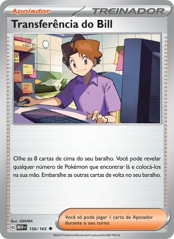 Transferência do Bill – Pokémon TCG