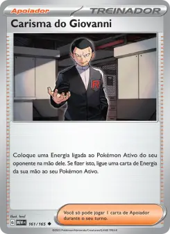 Carisma do Giovanni – Carta Pokémon TCG