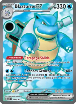 Blastoise ex – Carta Pokémon TCG