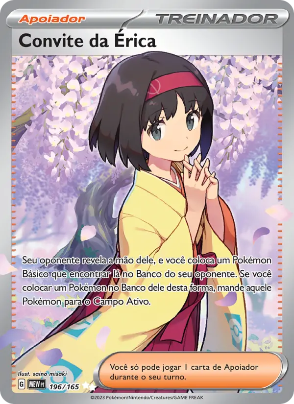 Convite da Érica – Pokémon TCG