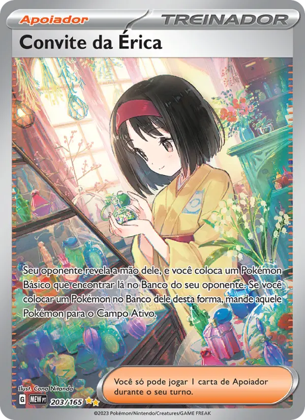 Convite da Érica – Pokémon TCG