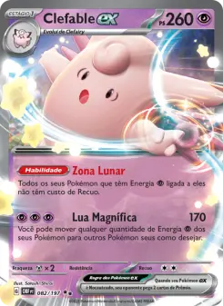 Clefable ex – Carta Pokémon TCG