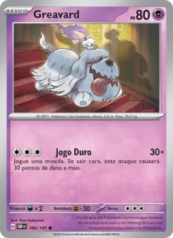 Greavard – Carta Pokémon TCG