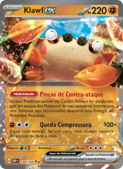 Klawf ex – Carta Pokémon TCG