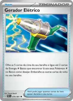 Gerador Elétrico – Carta Pokémon TCG