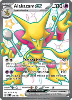 Alakazam ex – Carta Pokémon TCG