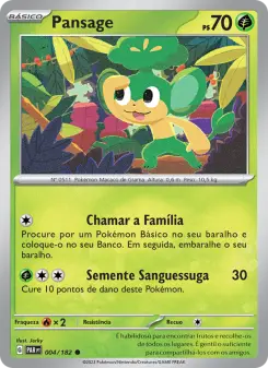 Pansage – Carta Pokémon TCG