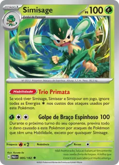 Simisage – Carta Pokémon TCG