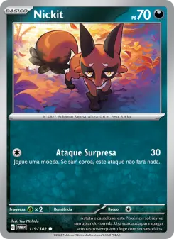Nickit – Carta Pokémon TCG