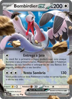 Bombirdier ex – Carta Pokémon TCG