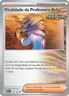Vitalidade da Professora Arka – Carta Pokémon TCG