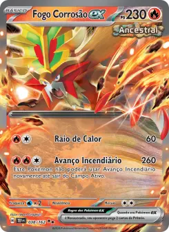 Fogo Corrosão ex – Carta Pokémon TCG