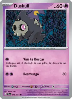 Duskull – Carta Pokémon TCG